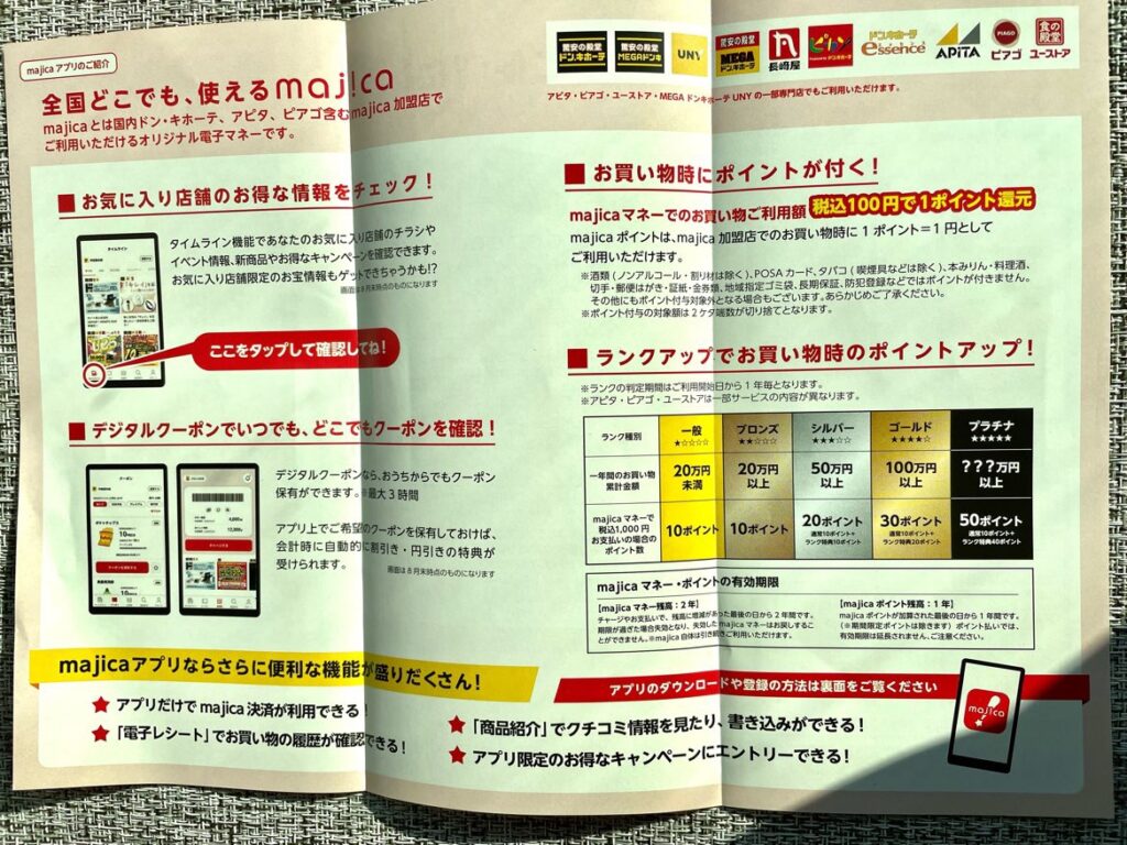 ショッピング(6000円分) パン・パシフィック majica 株主優待 ～2024.9